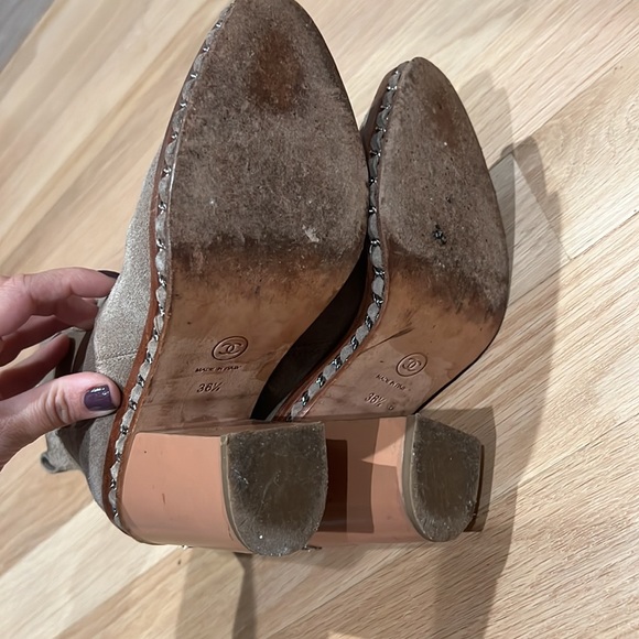 Authentic Chanel size 36.5 suede booties - Picture 8 of 12